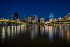 Heather Schor Photography -Downtown Skyline - night wide - 5R1A9984