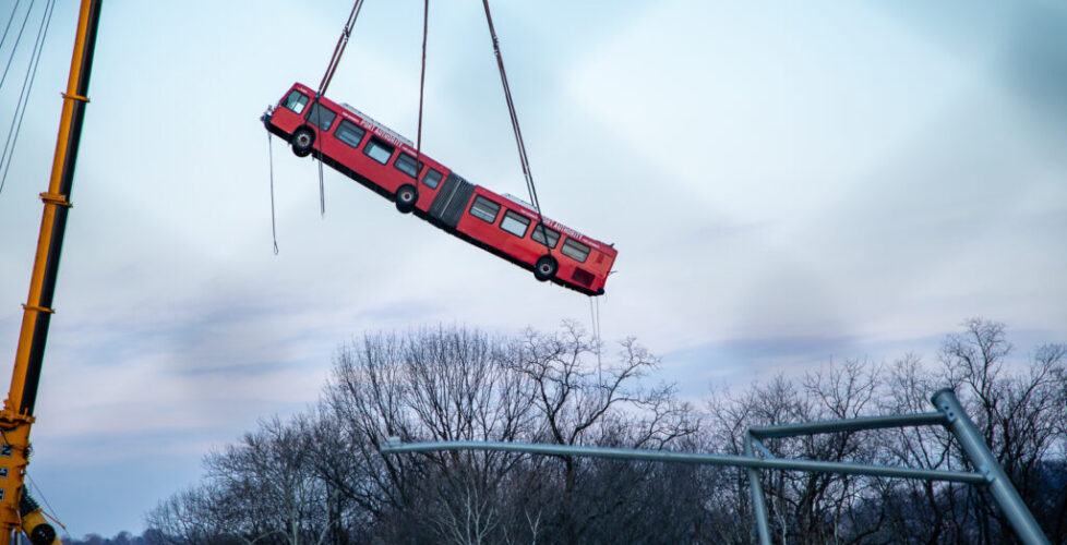 Fern Hollow Bridge bus extraction - Heather Schor Photo - jan 2022 -Fern Hollow Bridge - Bus Retrieveal 1 - 5R1A6227